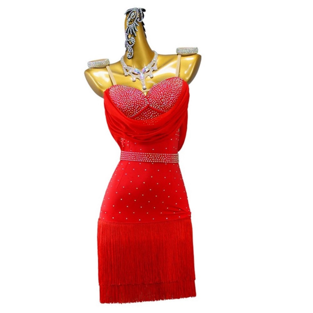 Latin Dance Dress | Custom - Made | QY04Dance Dressing