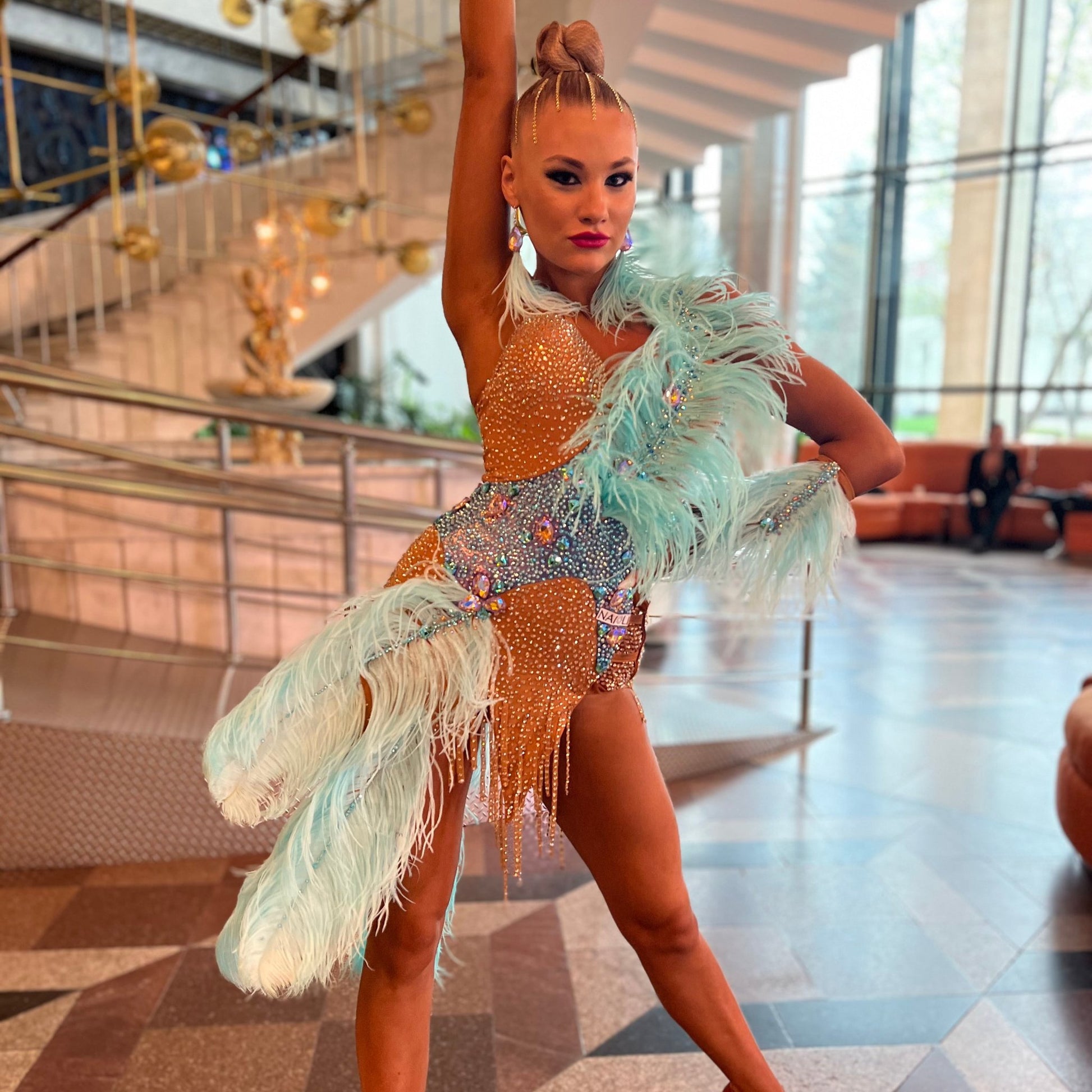 Celestial Flow Dress | DanceDressing | Latin Collection Dance Dressing Celestial Flow Dress | DanceDressing | Latin Collection Dance Dressing