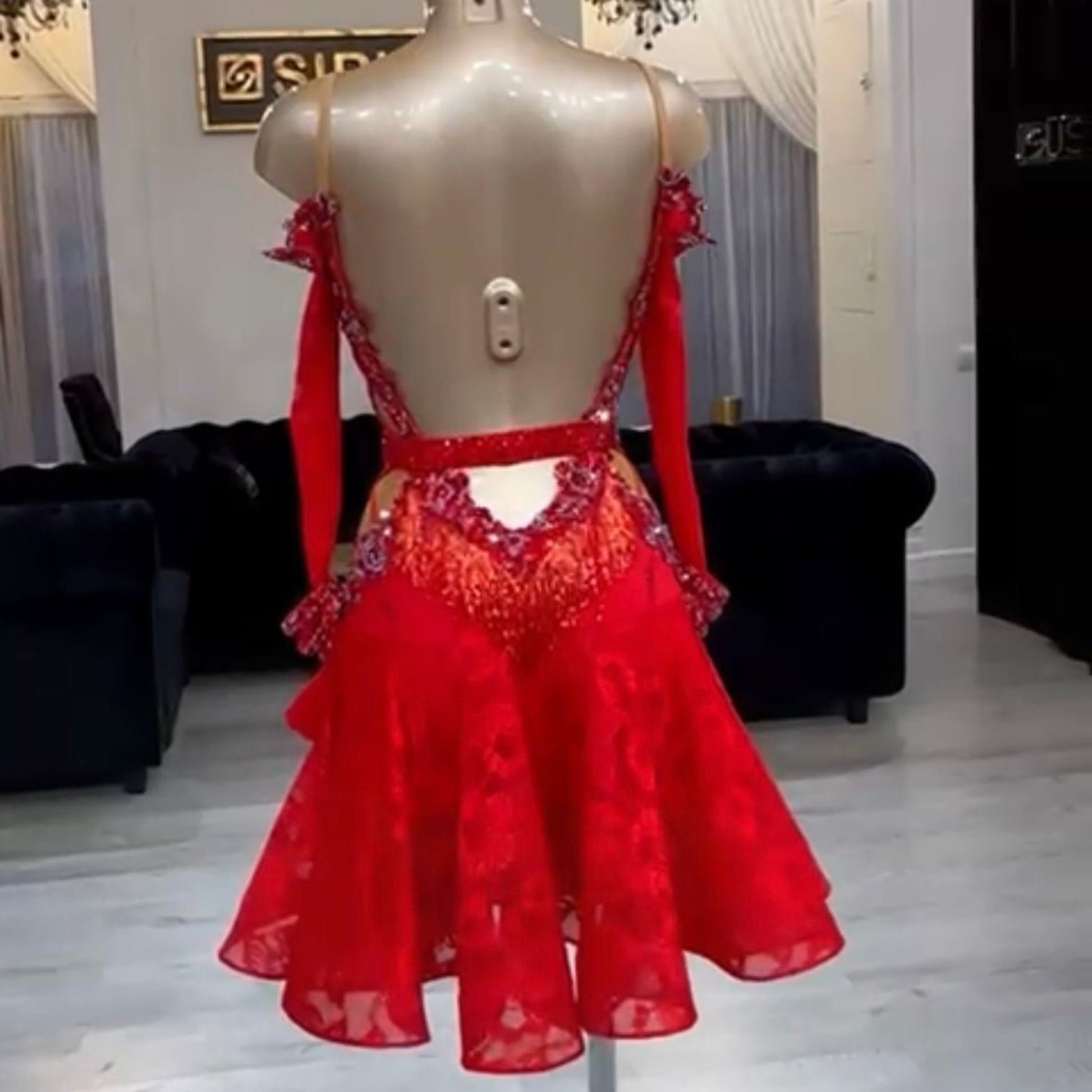 red sparkly dance dress Red Sequin Leotard