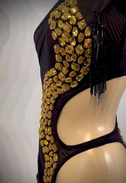 Asymetric Latin Dress