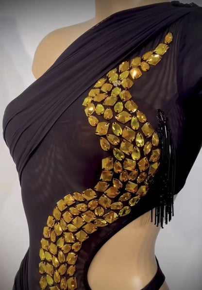 Asymetric Latin Dress