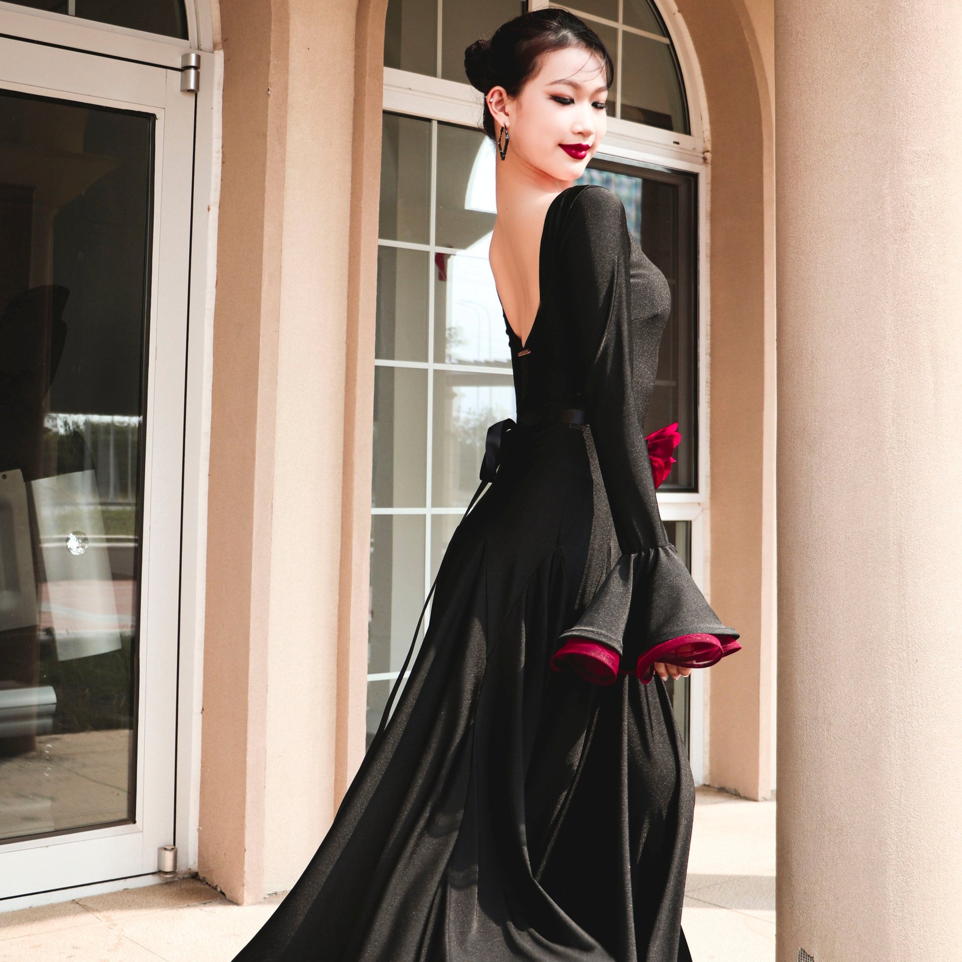 Dual Tone Dress | Black / Red | ADL159 M / Black Dual Tone Dress | Black / Red | ADL159 M / Black