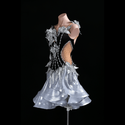 Silver Blossom Dress