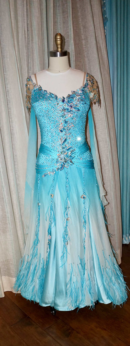 Aqua Blue Smooth Dress