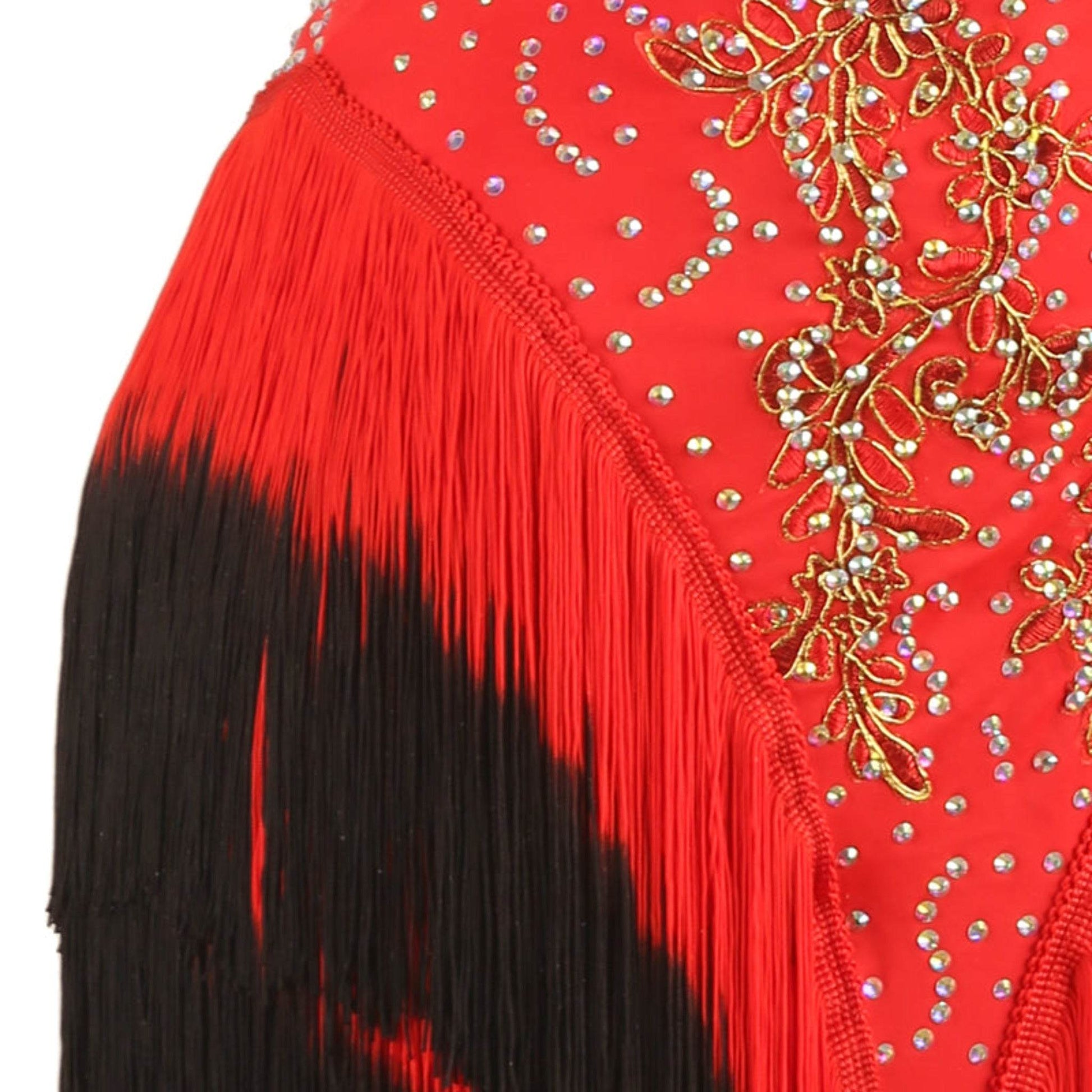 red and black one shoulder dress THE ZOE DRESS in cherry and black Ace Harper