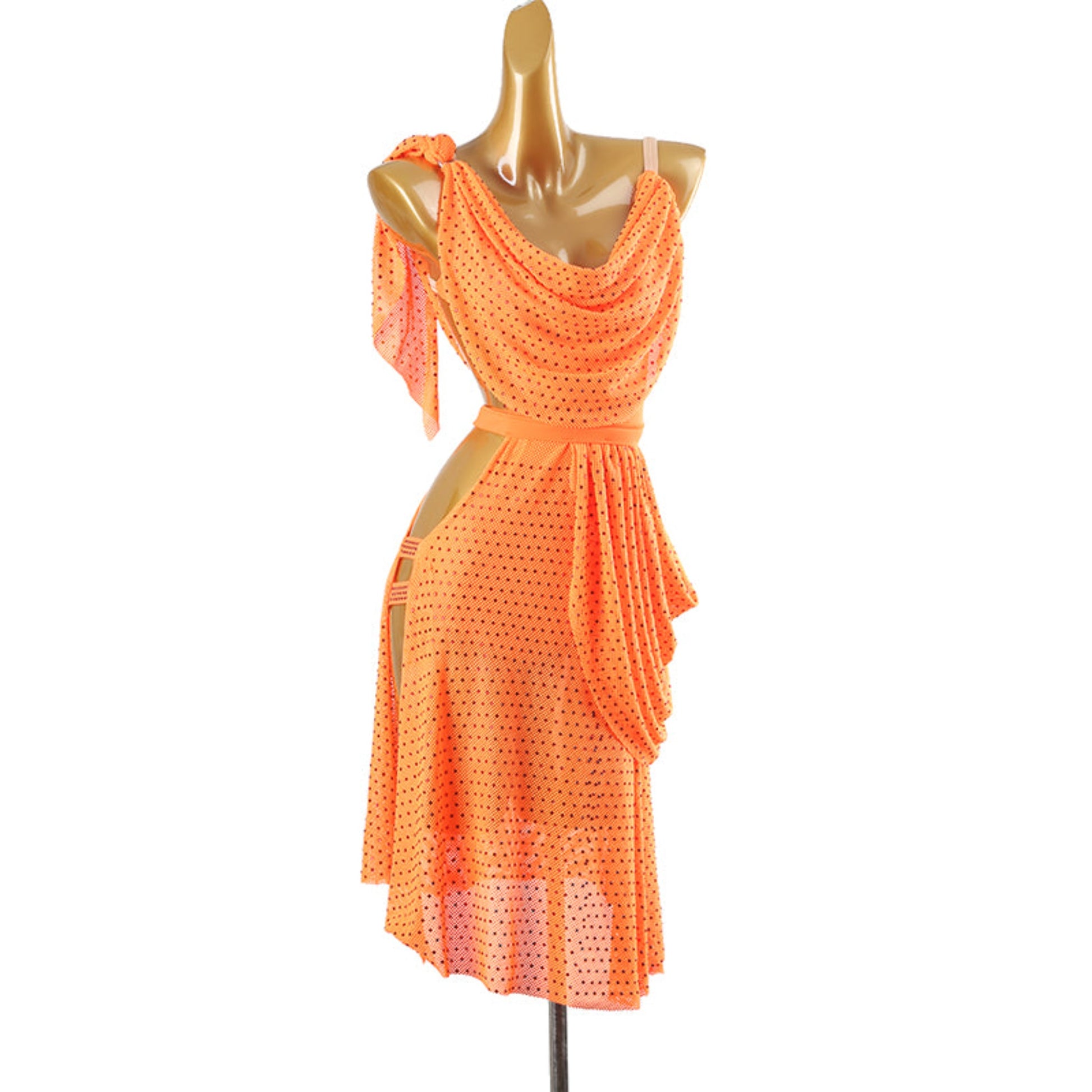 Sparkling Latin Dress | Red / Yellow / Orange /  Blue / Purple | LQ276Dance Dressing