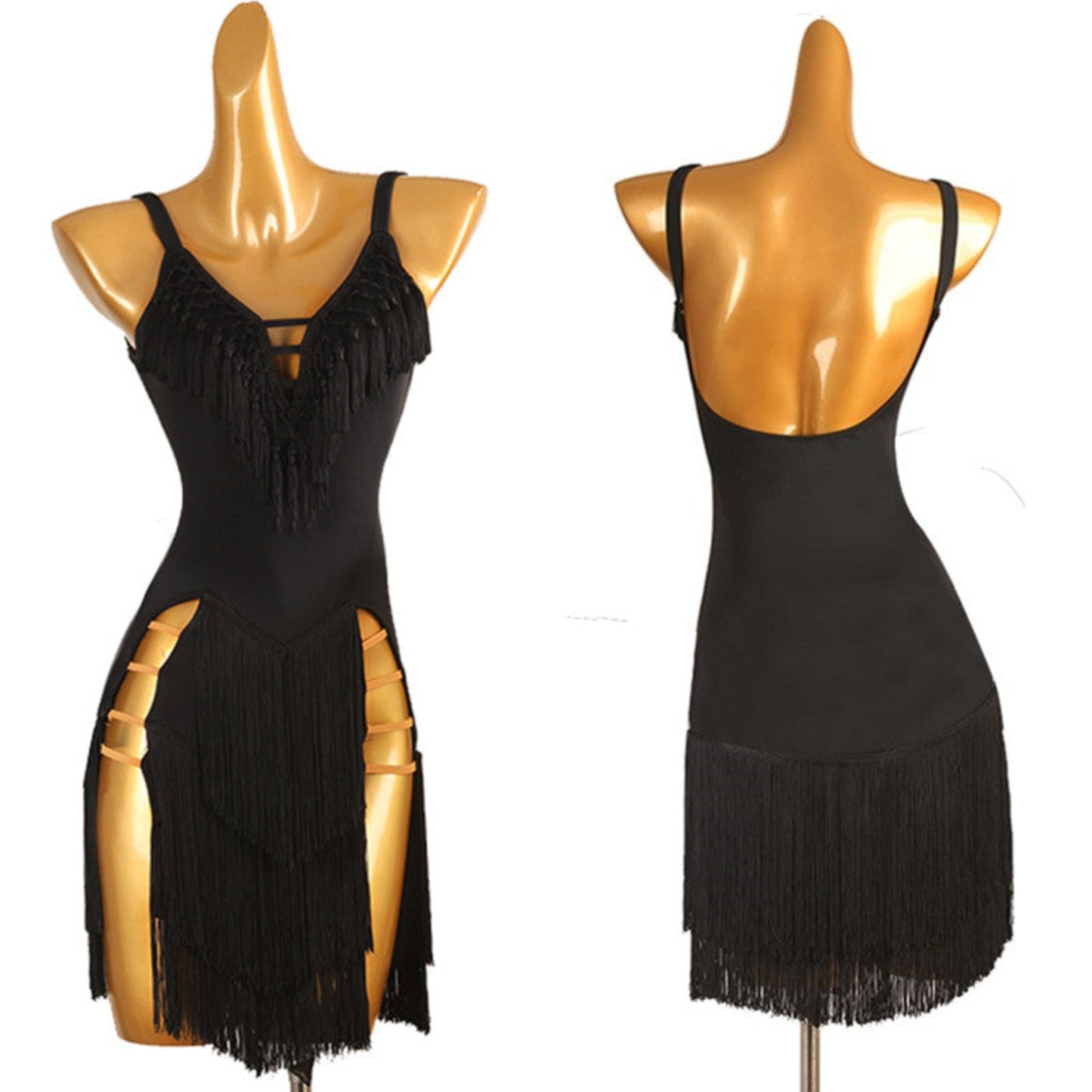 Customizable Fringed Dance Dress | LQ468Dance Dressing