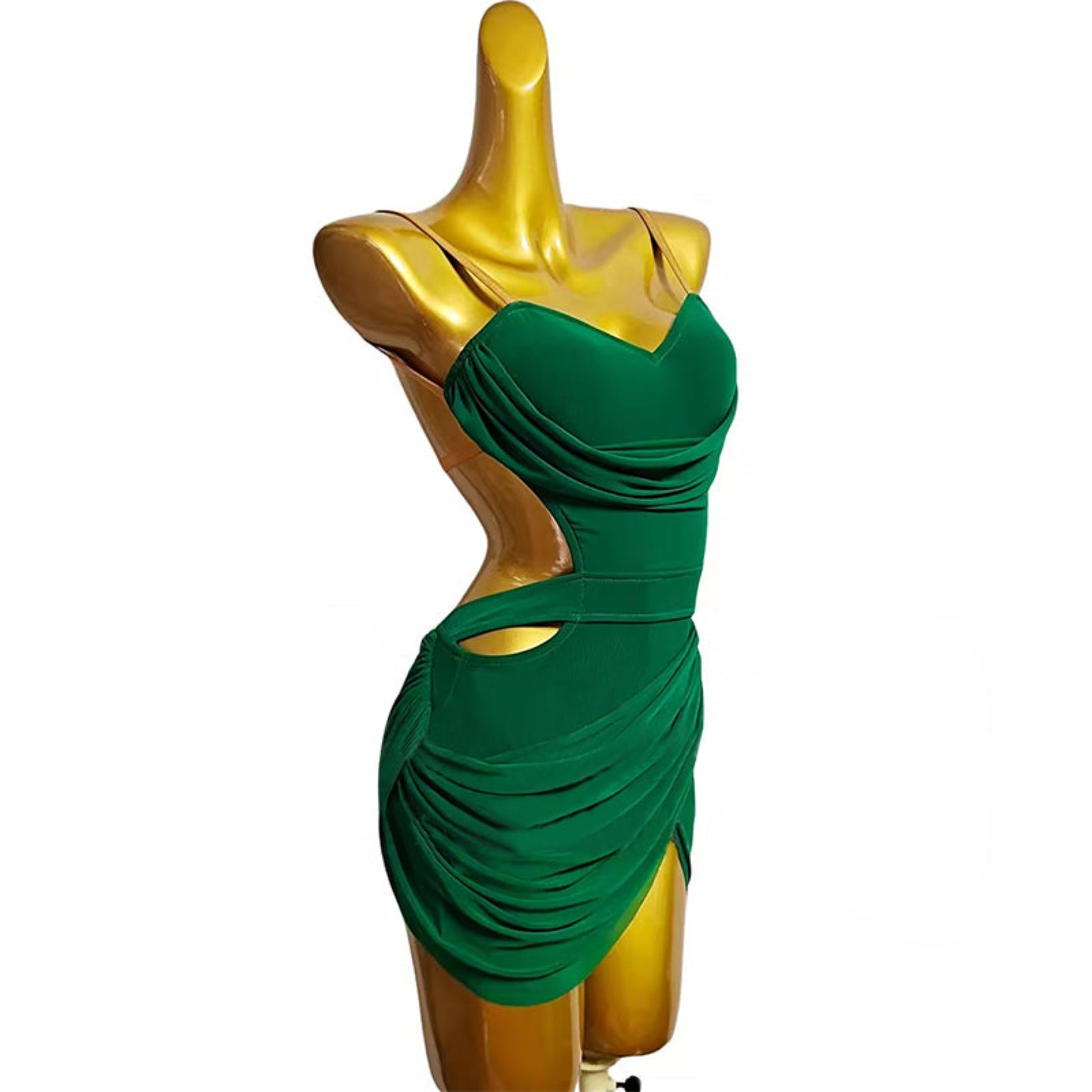 Green Fitted Practice Dress | LQ473Dance Dressing