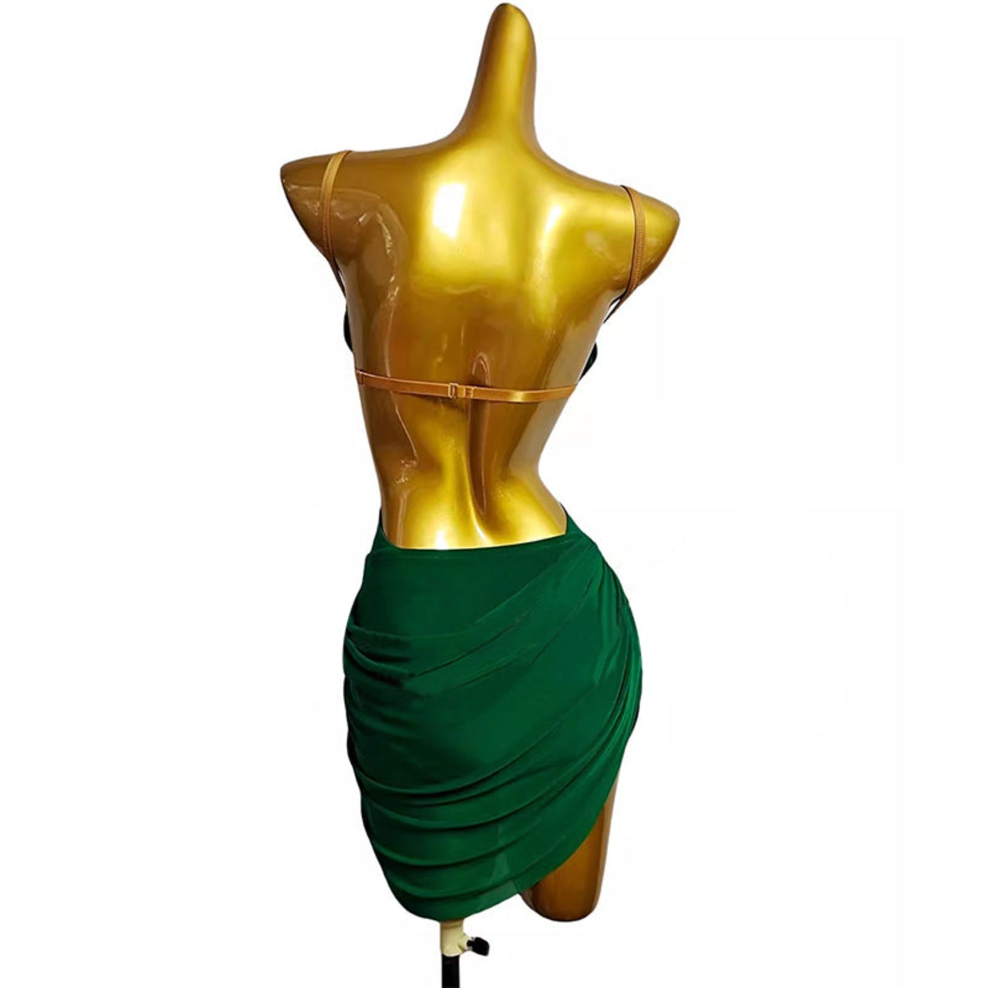 Green Fitted Practice Dress | LQ473Dance Dressing