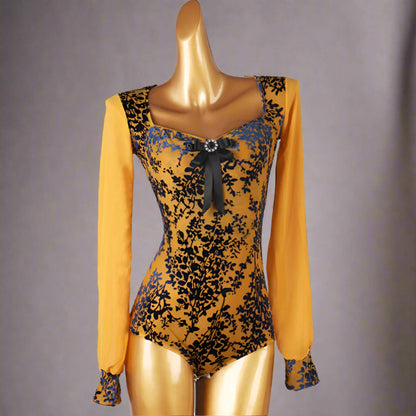 Jewel-Bow Dance Bodysuit