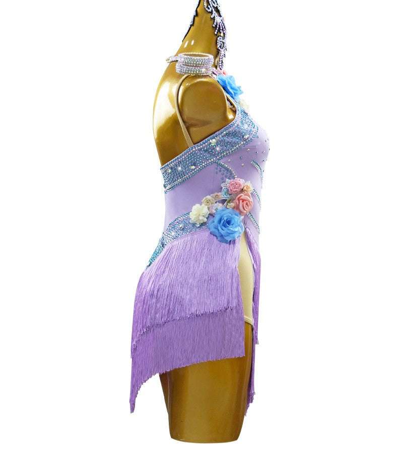 Purple Latin Dance Wear