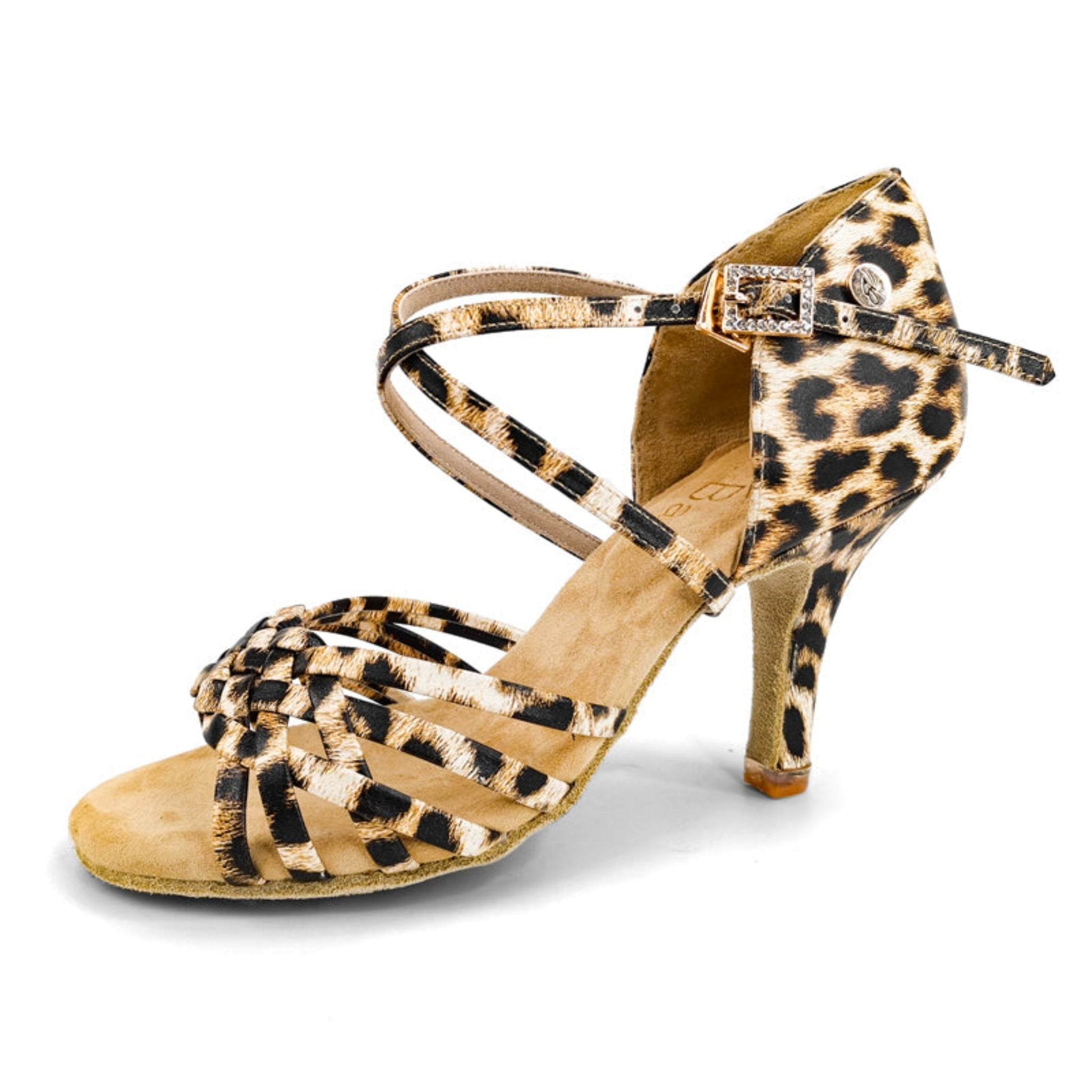 Leopard Genuine Leather Latin Shoes