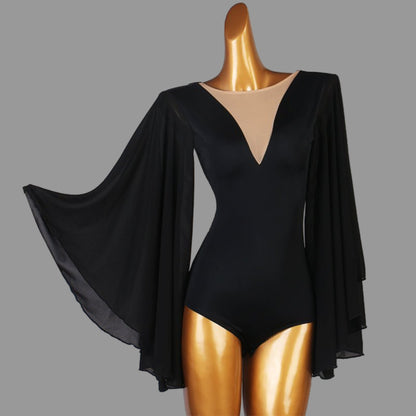 Ebon Wings Leotard | Black / Navy Blue | S088