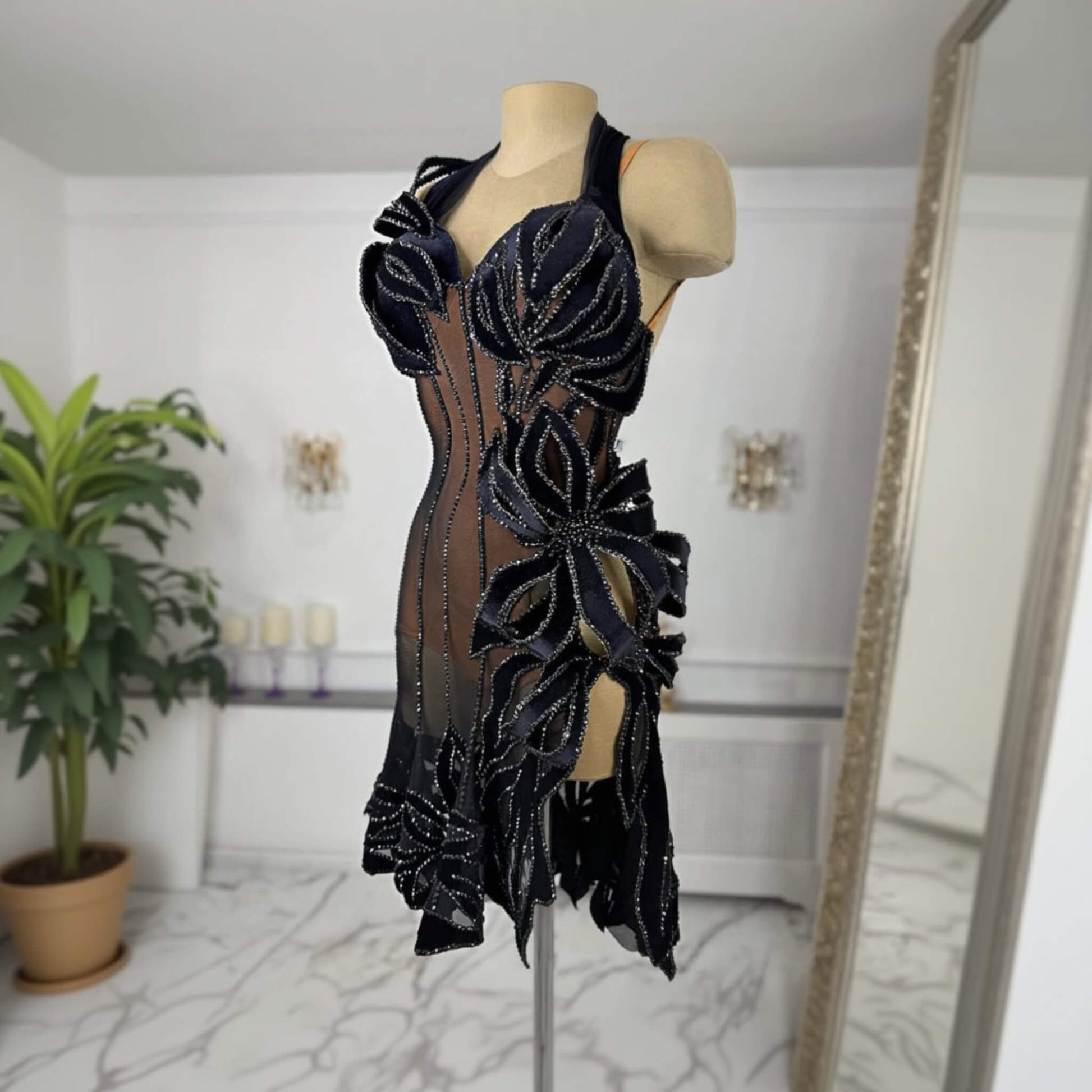 Designer Latin Competition Dress