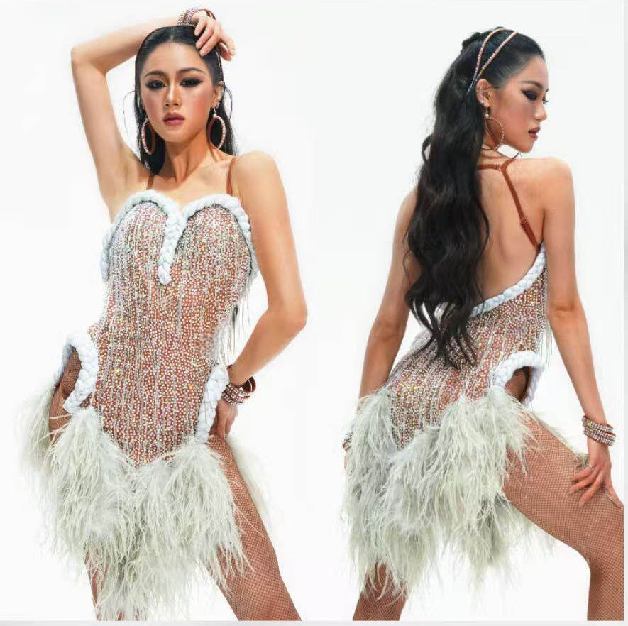 Rhinestone Dance Costume
