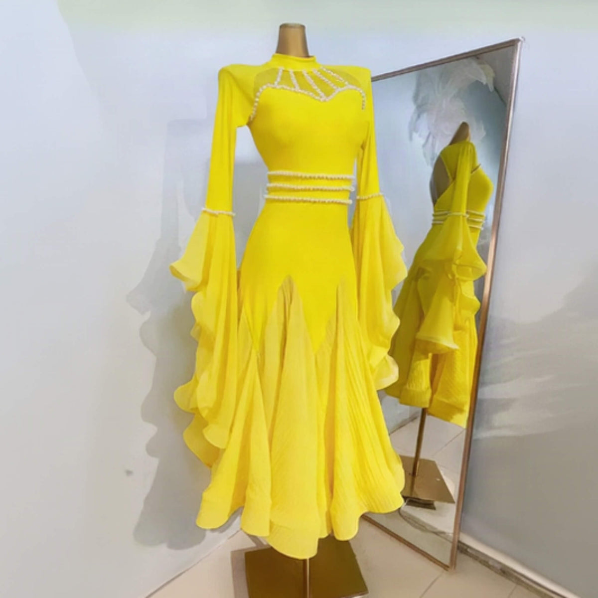 Ballroom Dress With Sleeves