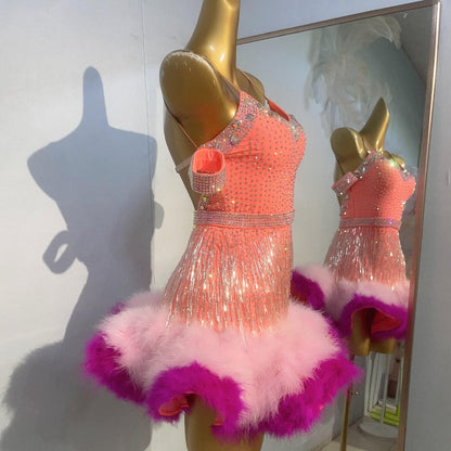 Rhinestone Dance Dress