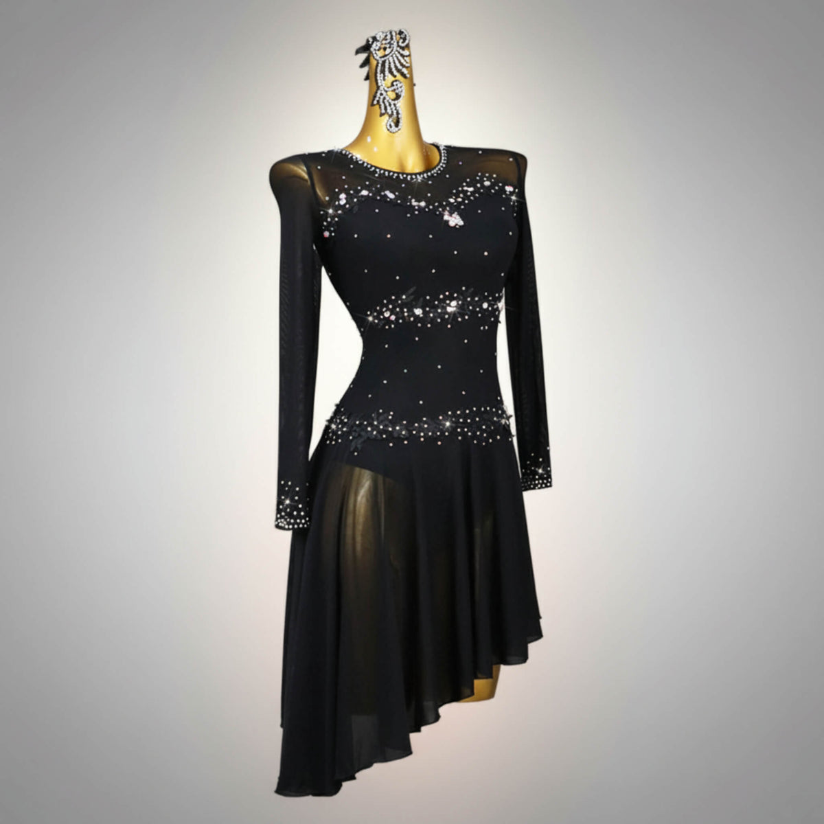 Custom Embellished Latin Dress
