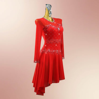 Custom Embellished Latin Dress