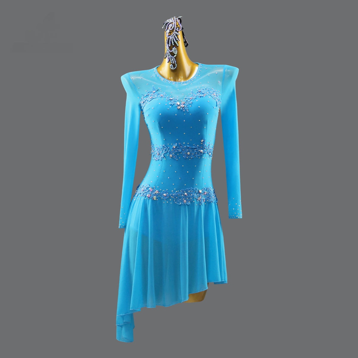 Custom Embellished Latin Dress