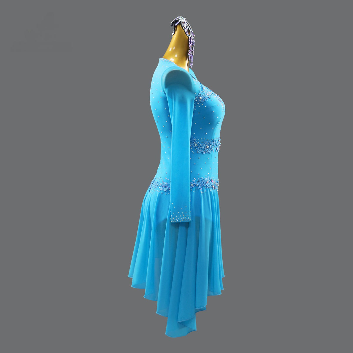 Custom Embellished Latin Dress