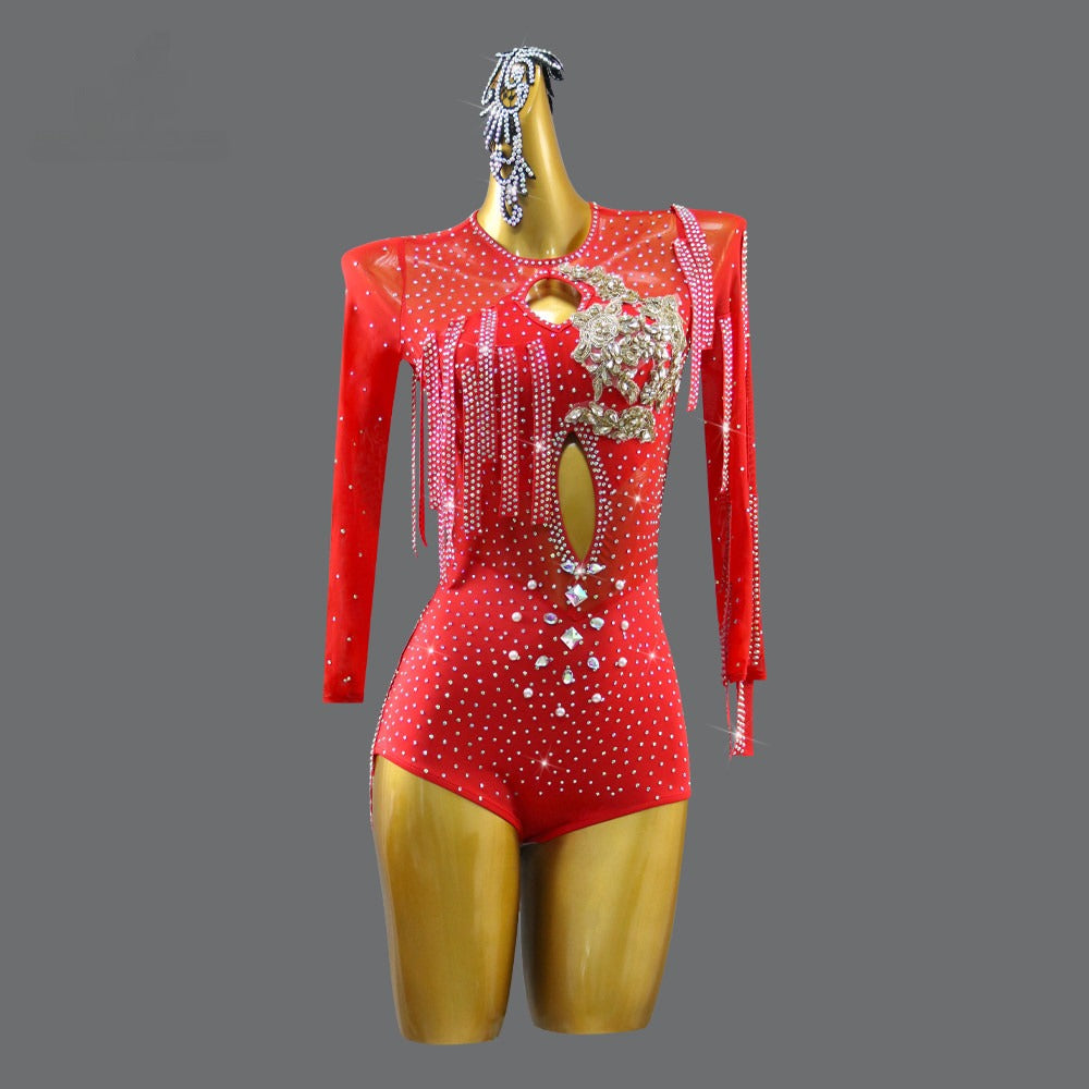Rhinestone Latin Costume