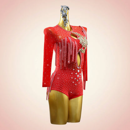 Rhinestone Latin Costume