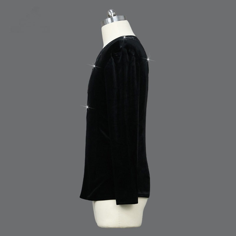 Velvet Latin Dance Shirt