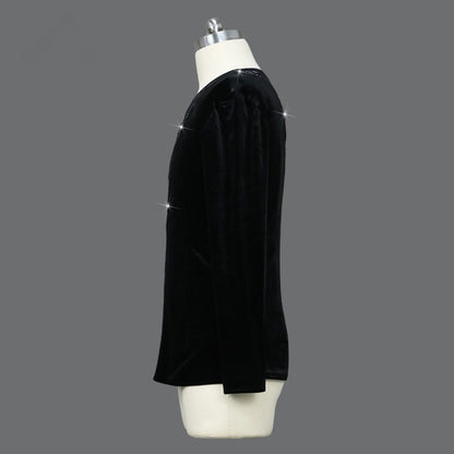 Velvet Latin Dance Shirt