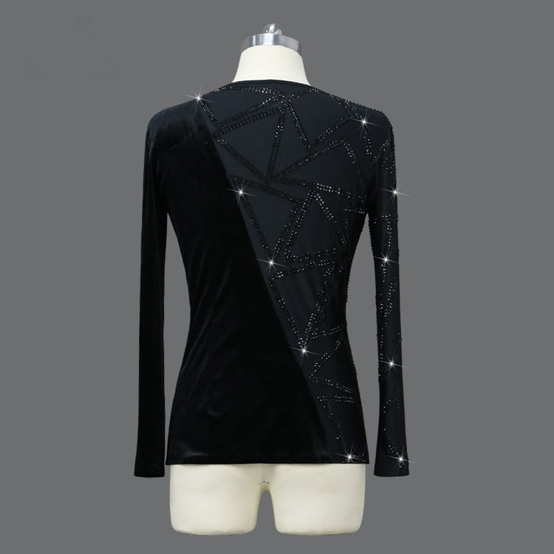 Velvet Latin Dance Shirt
