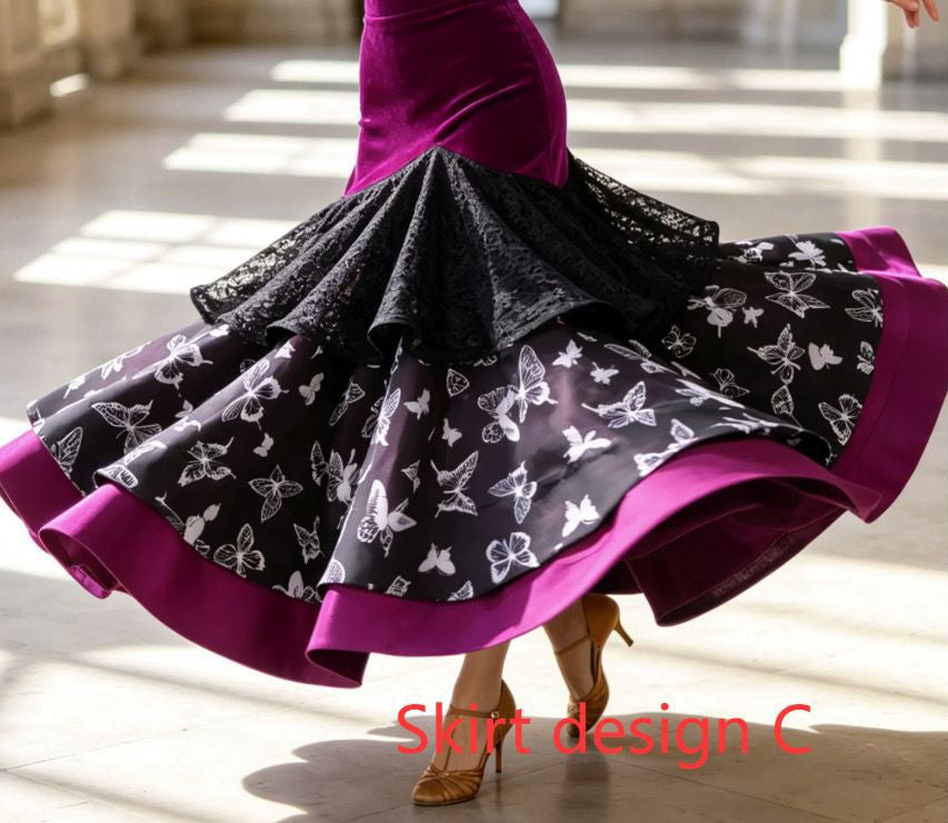Floral Crescendo Set | Ballroom Dance Wear | ADL297 | YJF