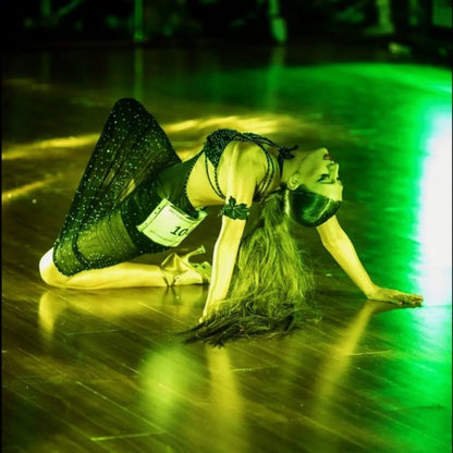 Black Diamond Illusion | Latin Dance Dress For Sale