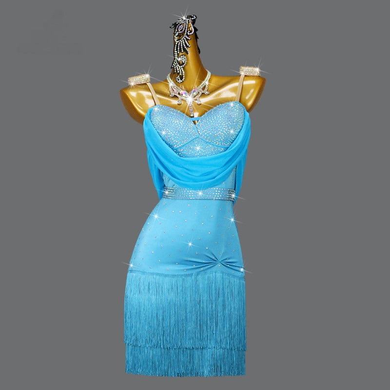 Latin Dance Dress | Custom - Made | QY04Dance Dressing