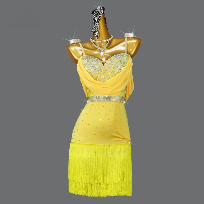 Latin Dance Dress | Custom - Made | QY04Dance Dressing