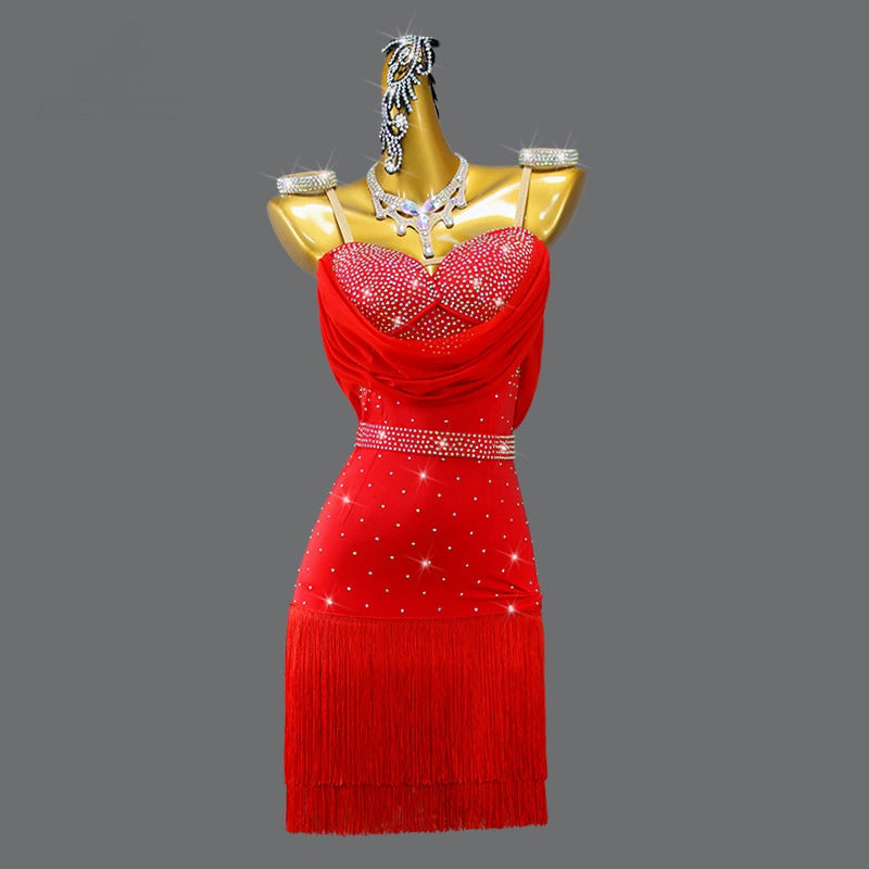 Latin Dance Dress | Custom - Made | QY04Dance Dressing