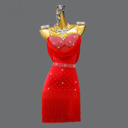 Latin Dance Dress | Custom - Made | QY04Dance Dressing