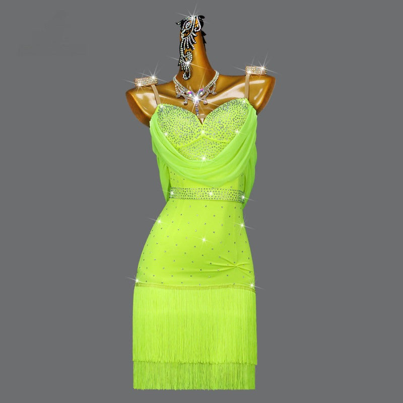 Latin Dance Dress | Custom - Made | QY04Dance Dressing