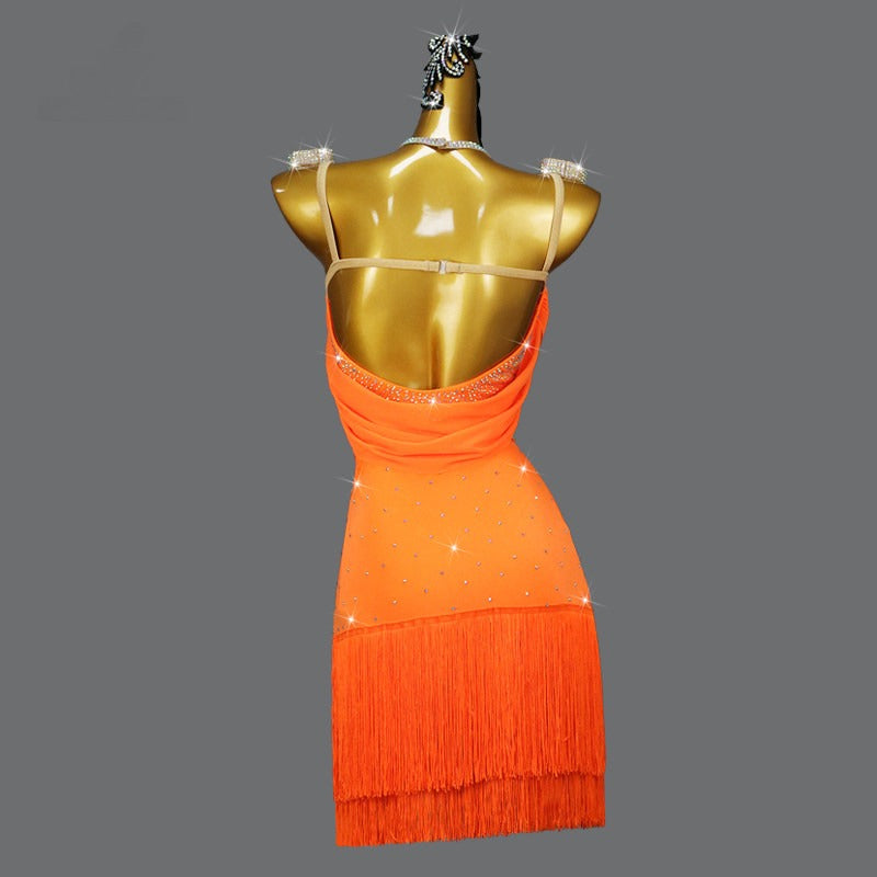 Latin Dance Dress | Custom - Made | QY04Dance Dressing
