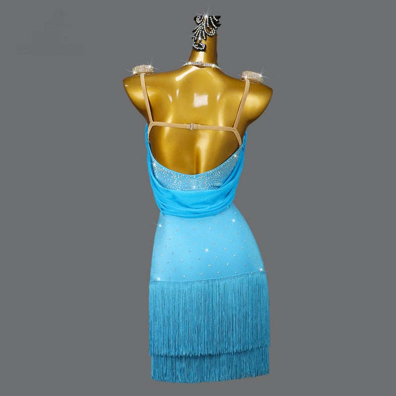Latin Dance Dress | Custom - Made | QY04Dance Dressing