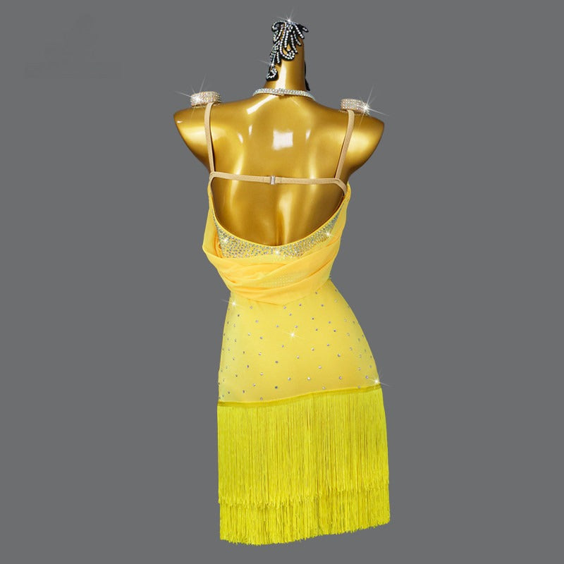 Latin Dance Dress | Custom - Made | QY04Dance Dressing