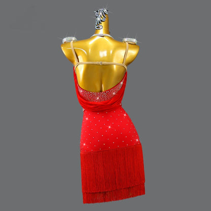Latin Dance Dress | Custom - Made | QY04Dance Dressing