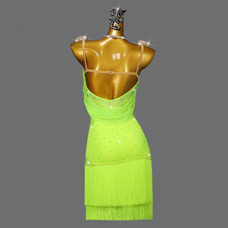 Latin Dance Dress | Custom - Made | QY04Dance Dressing