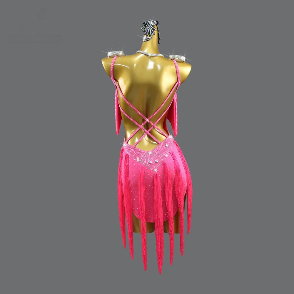 Latin Dance Dress | Custom - Made | QY12Dance Dressing