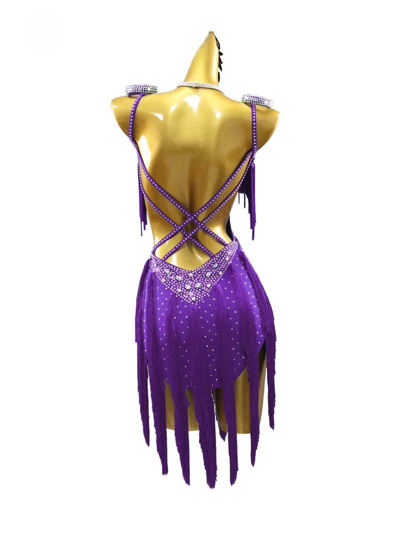 Latin Dance Dress | Custom - Made | QY12Dance Dressing