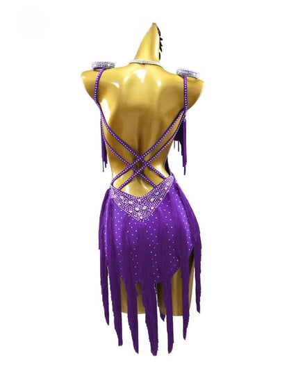 Latin Dance Dress | Custom - Made | QY12Dance Dressing