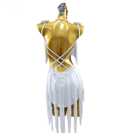 Latin Dance Dress | Custom - Made | QY12Dance Dressing