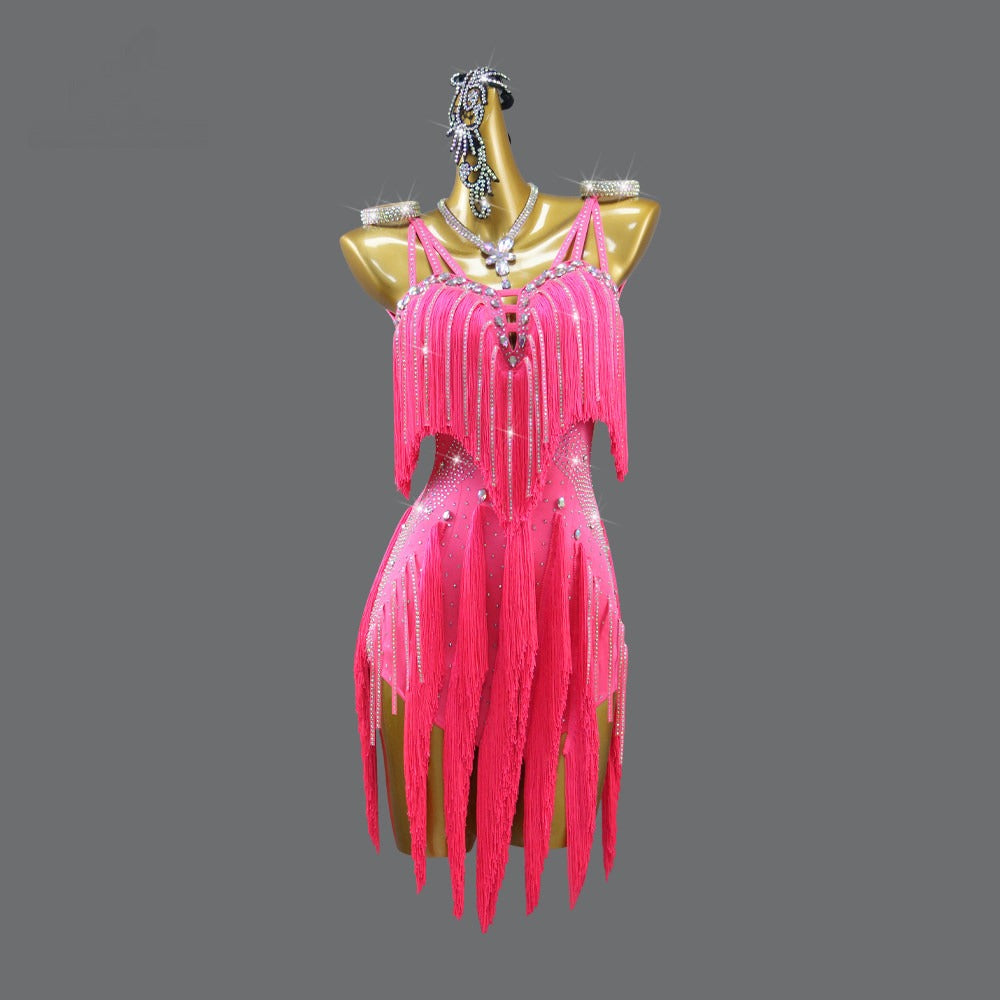 Latin Dance Dress | Custom - Made | QY12Dance Dressing