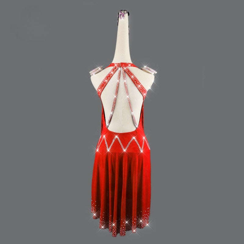 Crimson Flame Dress | QY75