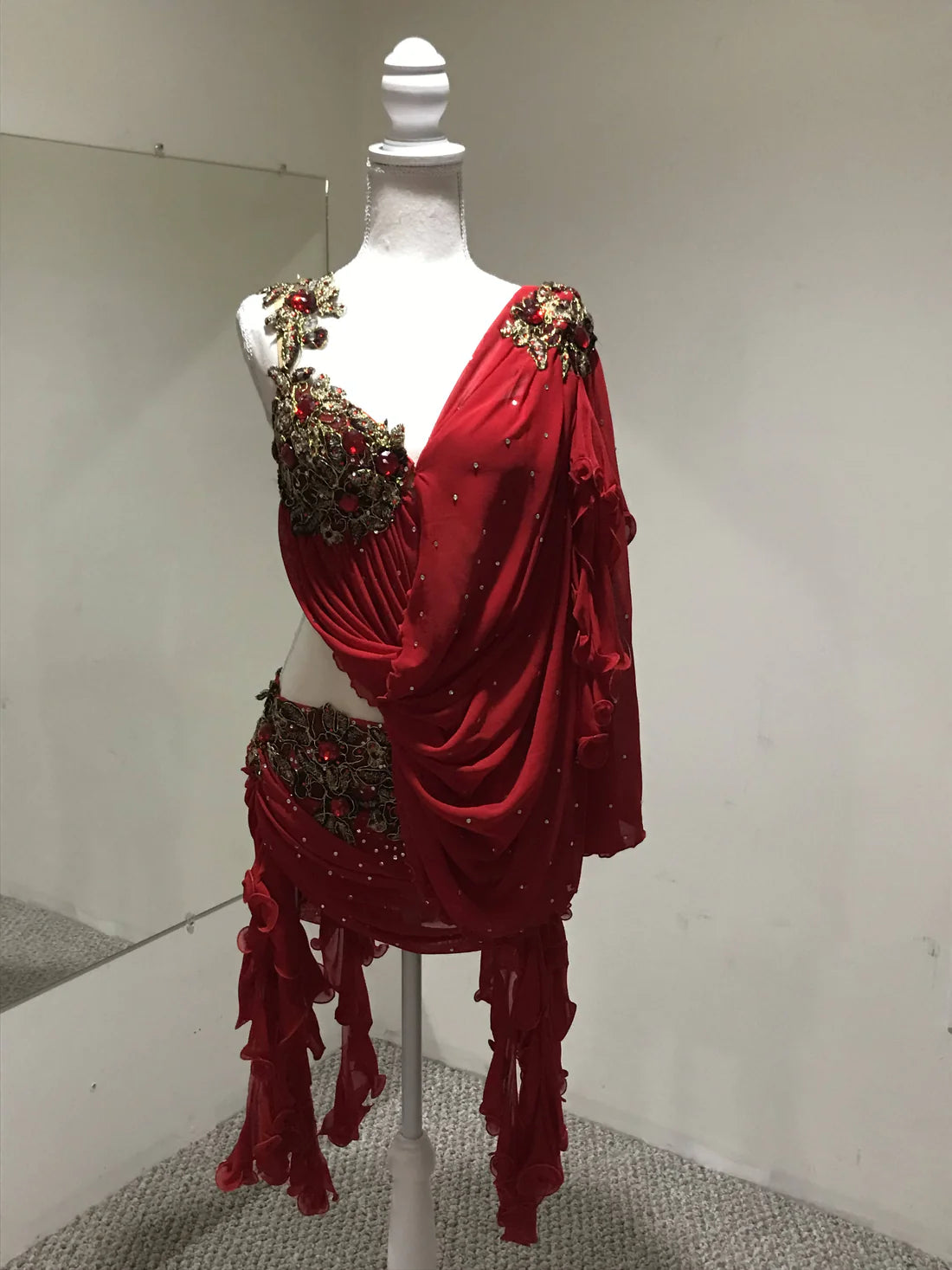 Sexy Red Rhythm/Latin Dress