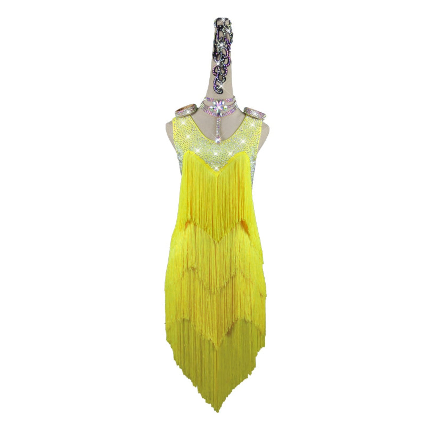 Latin Dance Dress | Custom - Made | QY55